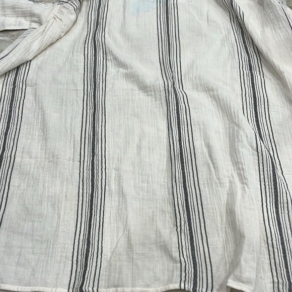 NEW H&M Cotton Wrapover Sarong | Cream‎ & Black Striped | M/L - Picture 12 of 13